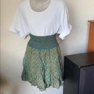 Free People Embroidered Skirt